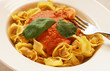 Plate of bolognese tortelloni
