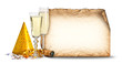 Party invitation - glasses of champagne