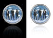 Business People - Black and White Background Business People - Black and White Background