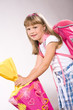 first grader girl