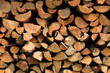 stapled chimney  wood background