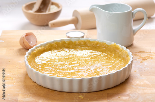 Photo: preparation of a sweet pie preparation of a sweet pie