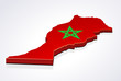 Map of Morocco 3D (white background) Map of Morocco 3D (white background)