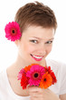 flowers in hair