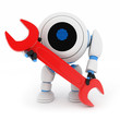 Robot and red key