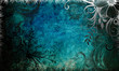 grunge card with flower