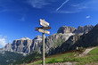 indicazioni - signs and Dolomites
