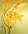 abstract background with branch and sheet abstract background with branch and sheet