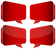 4 Speech Bubbles 3D
