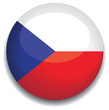 czech republic flag in a button