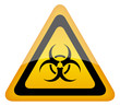 Biohazard vector warning sign