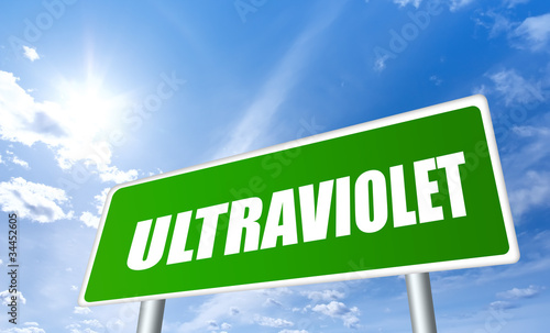 Illustration: Ultraviolet warning sign Ultraviolet warning sign