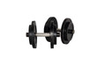 black isolated dumbbell