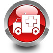Ambulance glossy icon