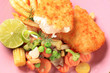 Fried fish and French fries