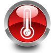 Thermometer glossy icon