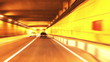 Night city road. Fast motion effect.