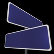 Blank Road Sign