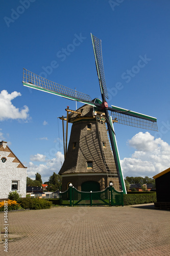 Photo: Dutch windmill with blue sky Dutch windmill with blue sky
