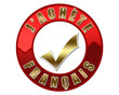 Bouton rouge "j'achète français" Bouton rouge "j'achète français"
