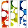 Abstract vertical banner with forms of empty frames for your web