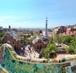 BARCELONA, SPAIN : The famous Park Guell
