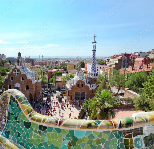 Foto: BARCELONA, SPAIN : The famous Park Guell BARCELONA, SPAIN : The famous Park Guell