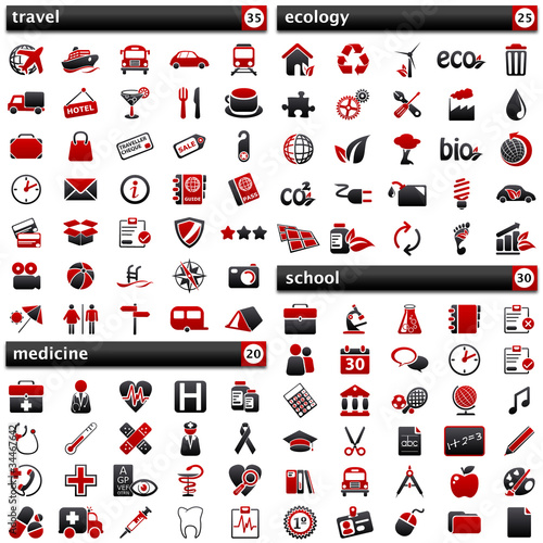 Vector: pack Icons II red pack Icons II red