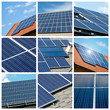 Collage di pannelli solari Collage di pannelli solari