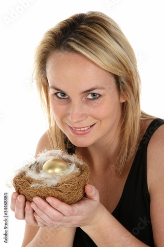 Photo: Golden Nest Egg Concept Golden Nest Egg Concept