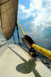 Sailing boat in the sea