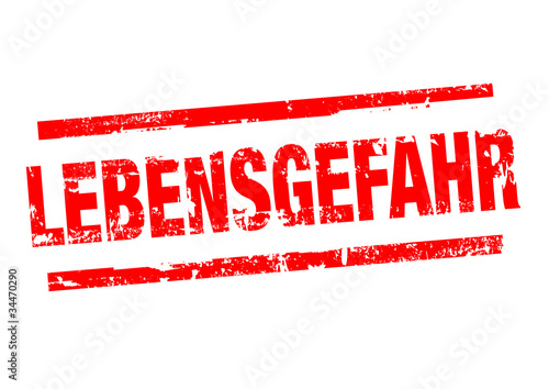 Illustration: Lebensgefahr Lebensgefahr