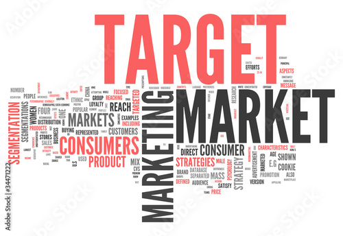 Illustration: Word Cloud "Target Market" Word Cloud "Target Market"