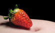 Strawberry along with navel