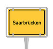 Saarbrücken, Ortsschild