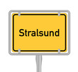 Stralsund, Ortsschild