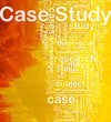 Case study background concept