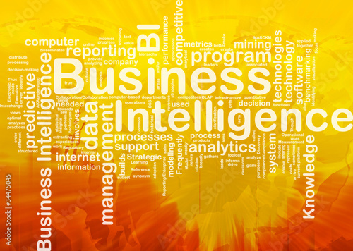 Illustration: Business intelligence background concept Business intelligence background concept