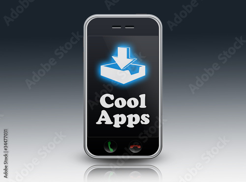 Illustration: Smartphone "Cool Apps" Smartphone "Cool Apps"