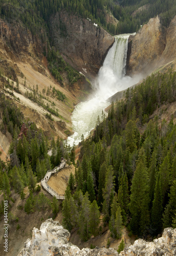 Photo: Lower Falls, Yellowstone National Park, USA Lower Falls, Yellowstone National Park, USA