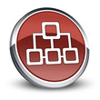 Red 3D Style Icon "Network"
