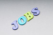 Employment concept with words  on background