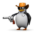 3d Penguin is the sheriff in this town