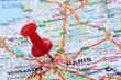Foto: Rote Pinnadel in Paris Rote Pinnadel in Paris