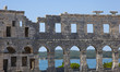 Famous Roman amphitheatre, ancient monument.
