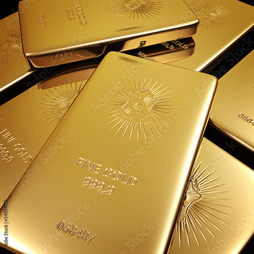 Illustration: Goldbarren Gold Barren Goldbarren Gold Barren