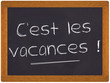 c'est les vacances !