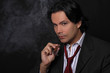 Businessman and the smoke