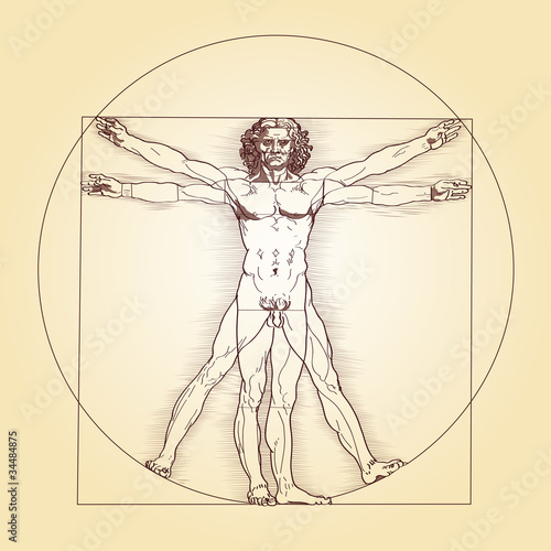 Vector: Vitruvianischer Mensch - Leonardo da Vinci Vitruvianischer Mensch - Leonardo da Vinci