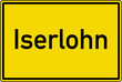 Iserlohn Ortstafel Ortseingang Schild Verkehrszeichen